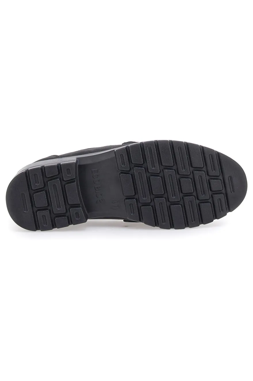 Mocassini neri Vegan effetto velluto ECO BIO J528706