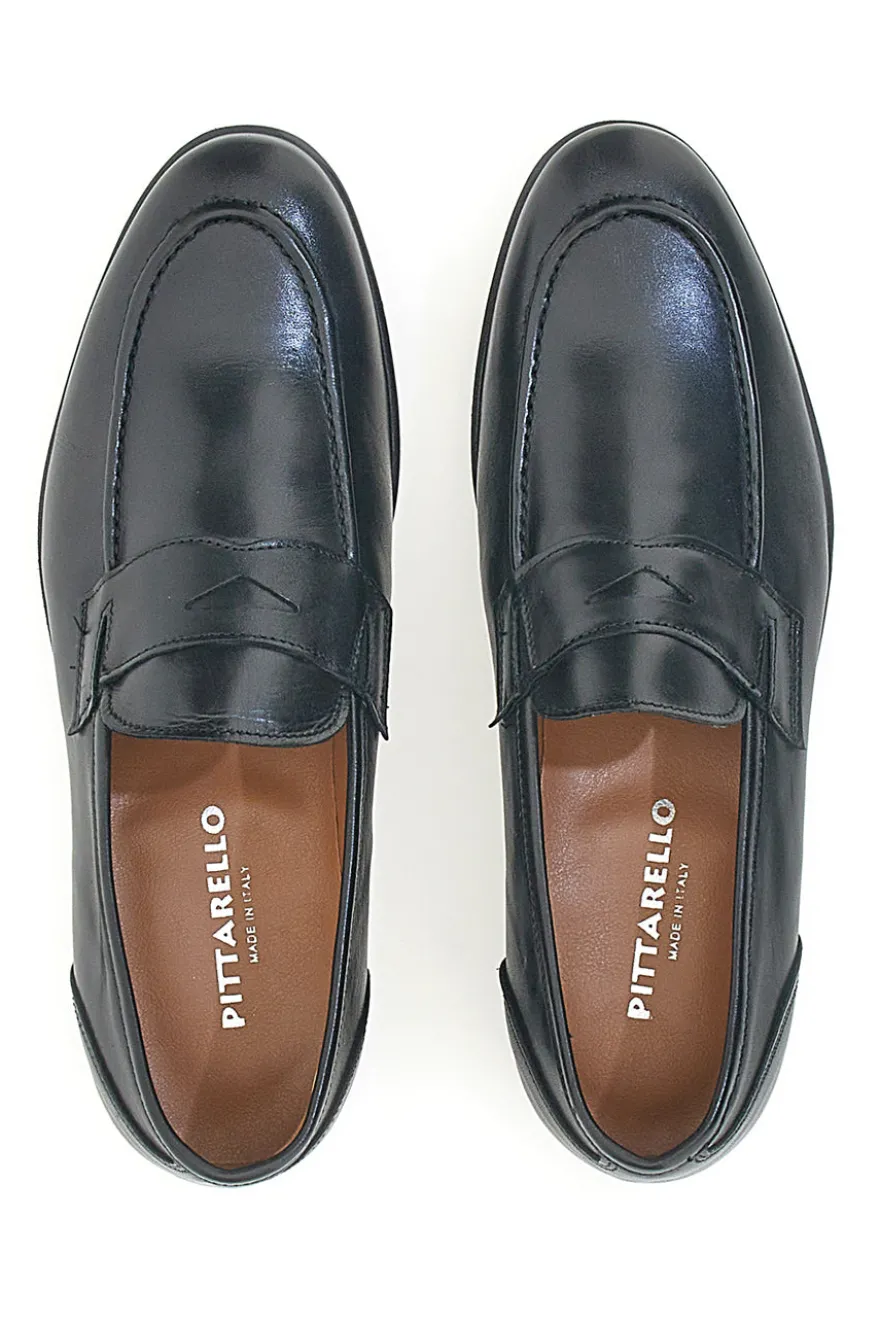 Mocassini Nero in Vera Pelle Made in Italy Pittarello 70