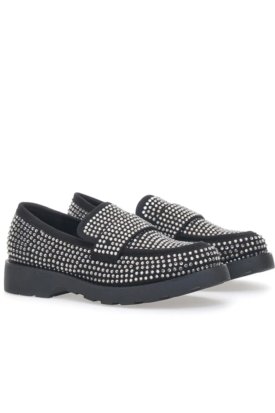 Mocassini Pittarello Glam 1102 Nero Strass