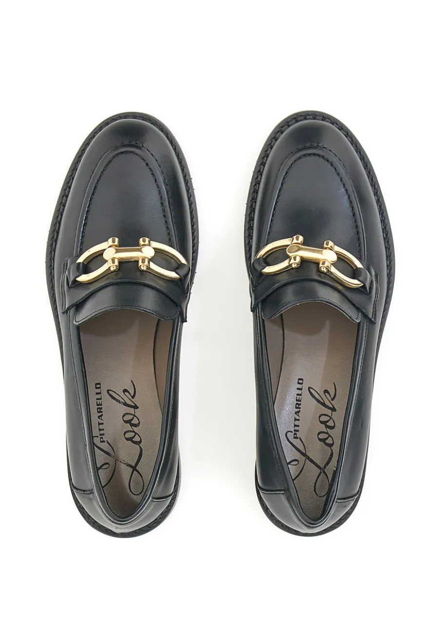 Mocassini Pittarello Look 3027 Neri Vera Pelle
