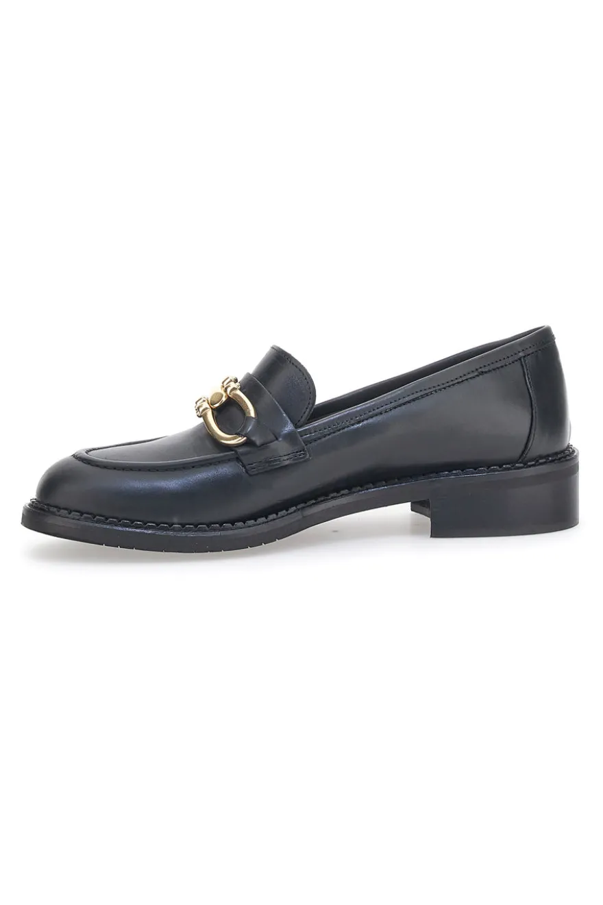 Mocassini Pittarello Look 3027 Neri Vera Pelle