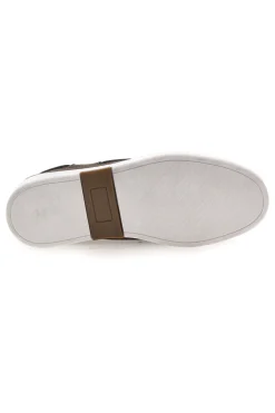 Mocassini Stile Barca Taupe con Tomaia in Pelle Made in Italy CLAREMORRIS 2011