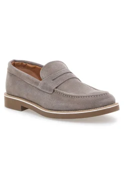 Mocassini Taupe In Pelle Scamosciata Pittarello 115