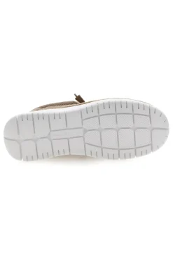 Mocassini taupe in tessuto con lacci Max dillan WALLY BIG CVS