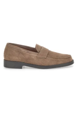 Mocassini Taupe In Vera Pelle Made In Italy Pittarello 0730