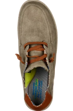 Mocassini taupe Relaxed Fit con Memory Foam Skechers Melson Planon