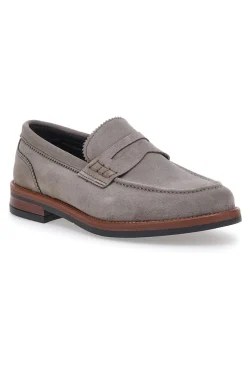 Mocassini tortora con bocca di leone PITTARELLO CLASS 014