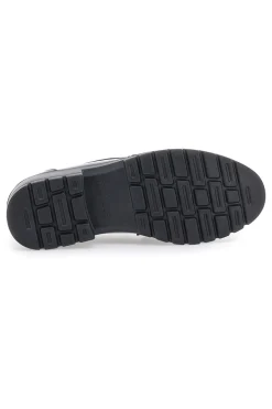 Mocassini Vegan Neri Lucidi con Morsetto Eco Bio J52323M6
