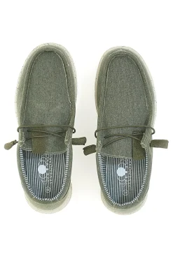 Mocassini verde con laccio elastico SEVENOAKS PK1147O