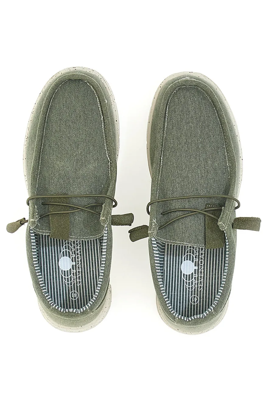 Mocassini verde con laccio elastico SEVENOAKS PK1147O