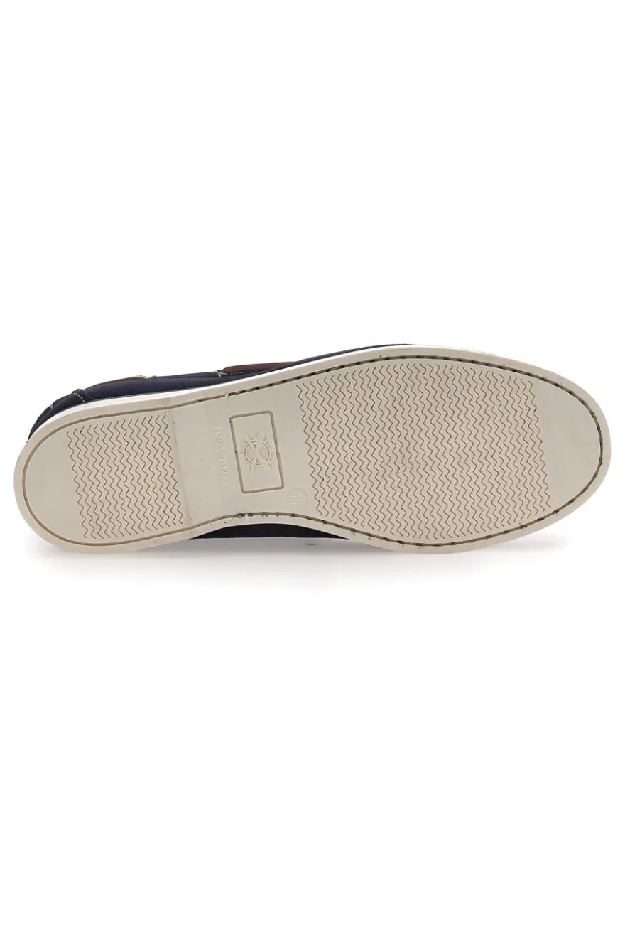 Mocassino Barca in Vera Pelle Blu Longford 10