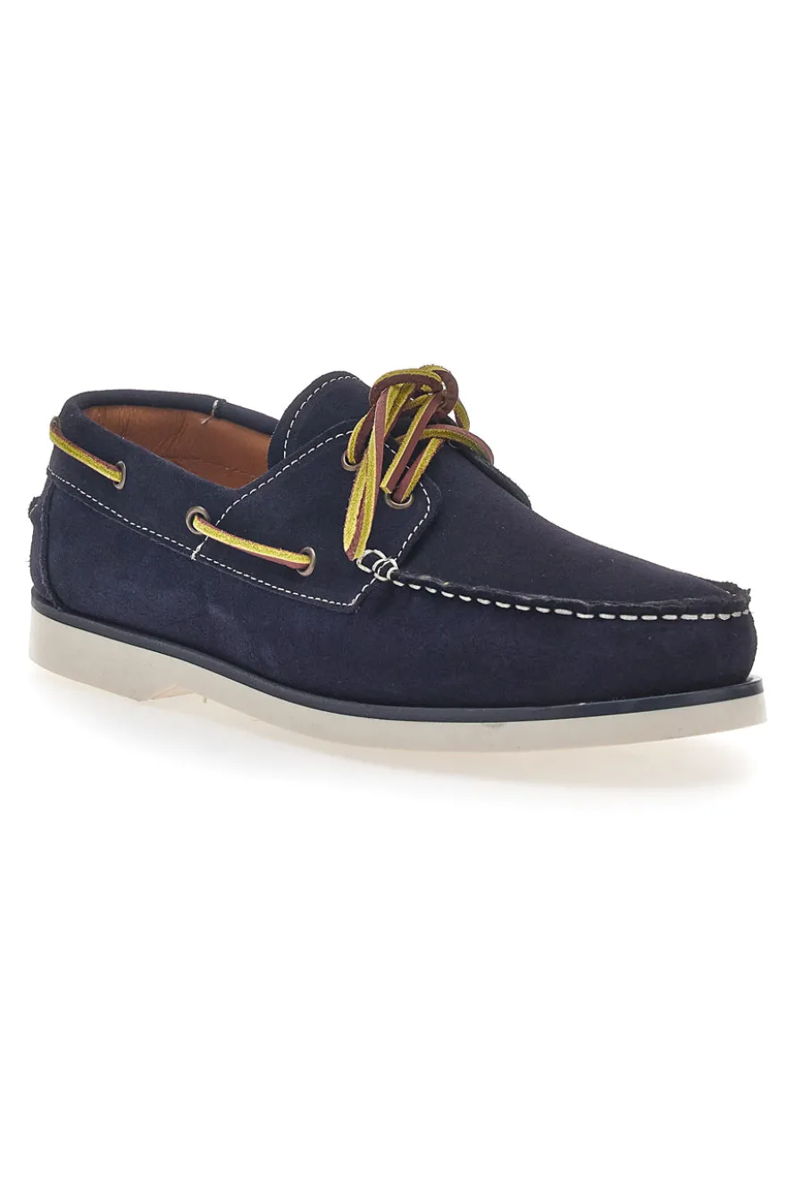 Mocassino Barca in Vera Pelle Blu Longford 10