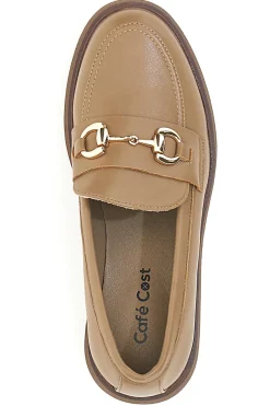 Mocassino Beige con Morsetto Dorato CAFE' COST 9Y7298