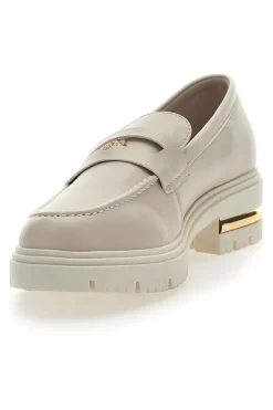 Mocassino Beige e Dettagli Oro Energy 1303