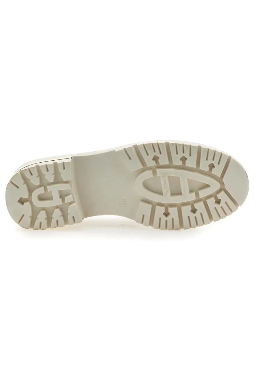 Mocassino Beige e Dettagli Oro Energy 1303