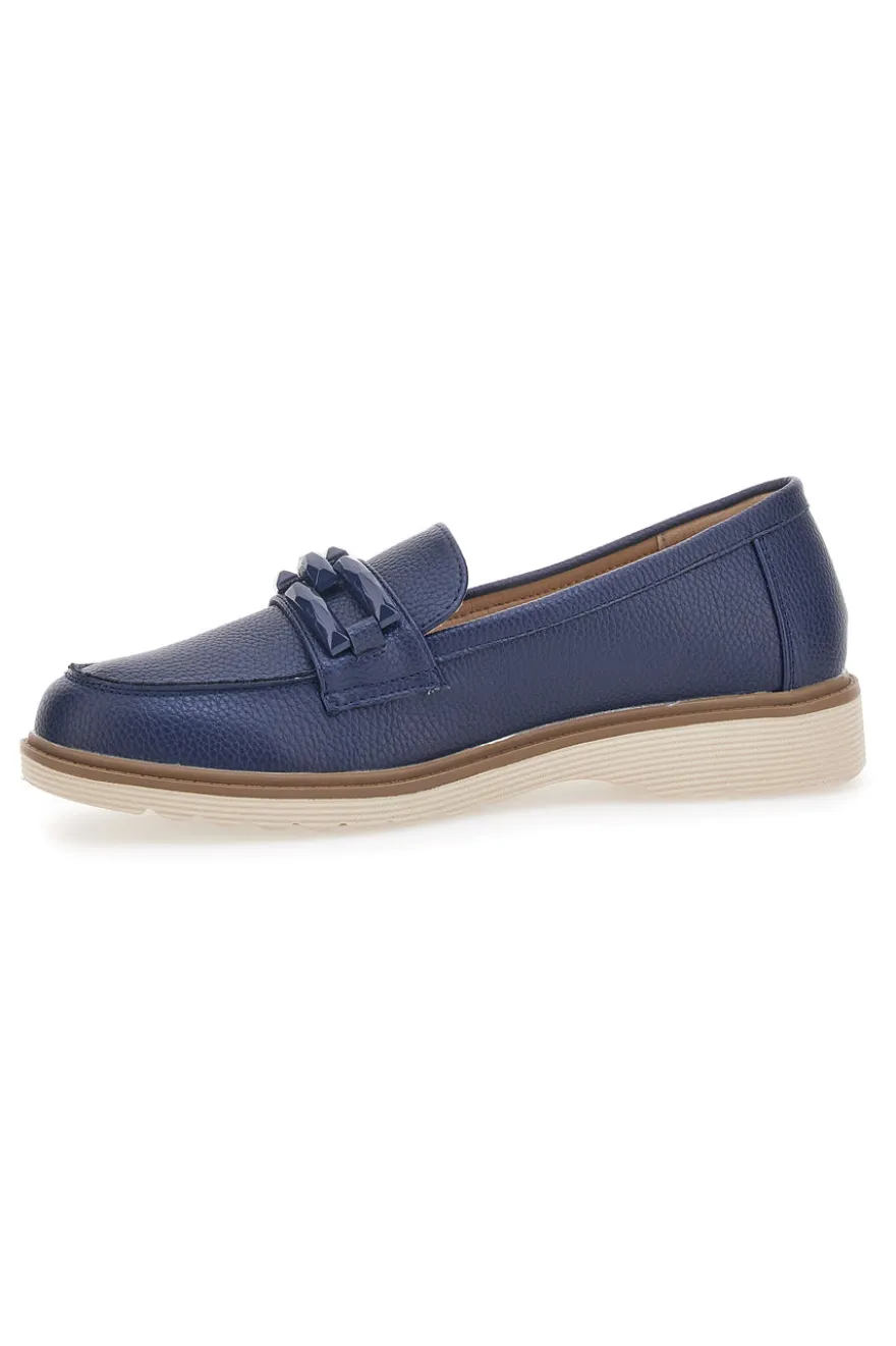 Mocassino Blu con Catenella Le Havre Paris 526818