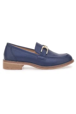Mocassino Blu con Catenella Oro Le Havre Paris 1134