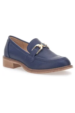 Mocassino Blu con Catenella Oro Le Havre Paris 1134