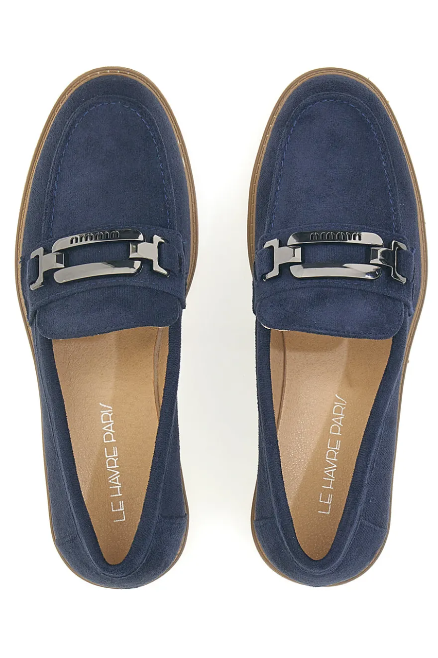 Mocassino Blu con Morsetto Le Havre Paris 526822