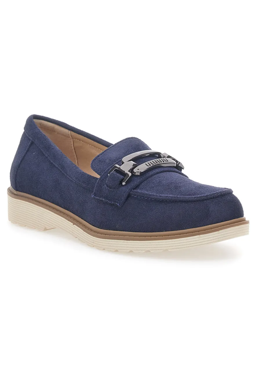 Mocassino Blu con Morsetto Le Havre Paris 526822