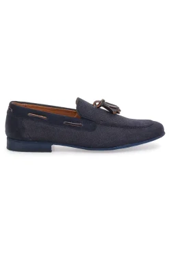 Mocassino Blu In Vera Pelle Made In Italy da Uomo Sevenoaks 195