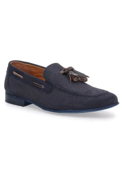 Mocassino Blu In Vera Pelle Made In Italy da Uomo Sevenoaks 195