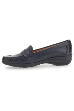 Mocassino blu in vera pelle PITTARELLO FOCUS 8164