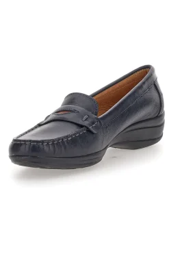 Mocassino blu in vera pelle PITTARELLO FOCUS 8164