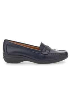 Mocassino blu in vera pelle PITTARELLO FOCUS 8164