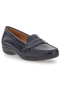 Mocassino blu in vera pelle PITTARELLO FOCUS 8164