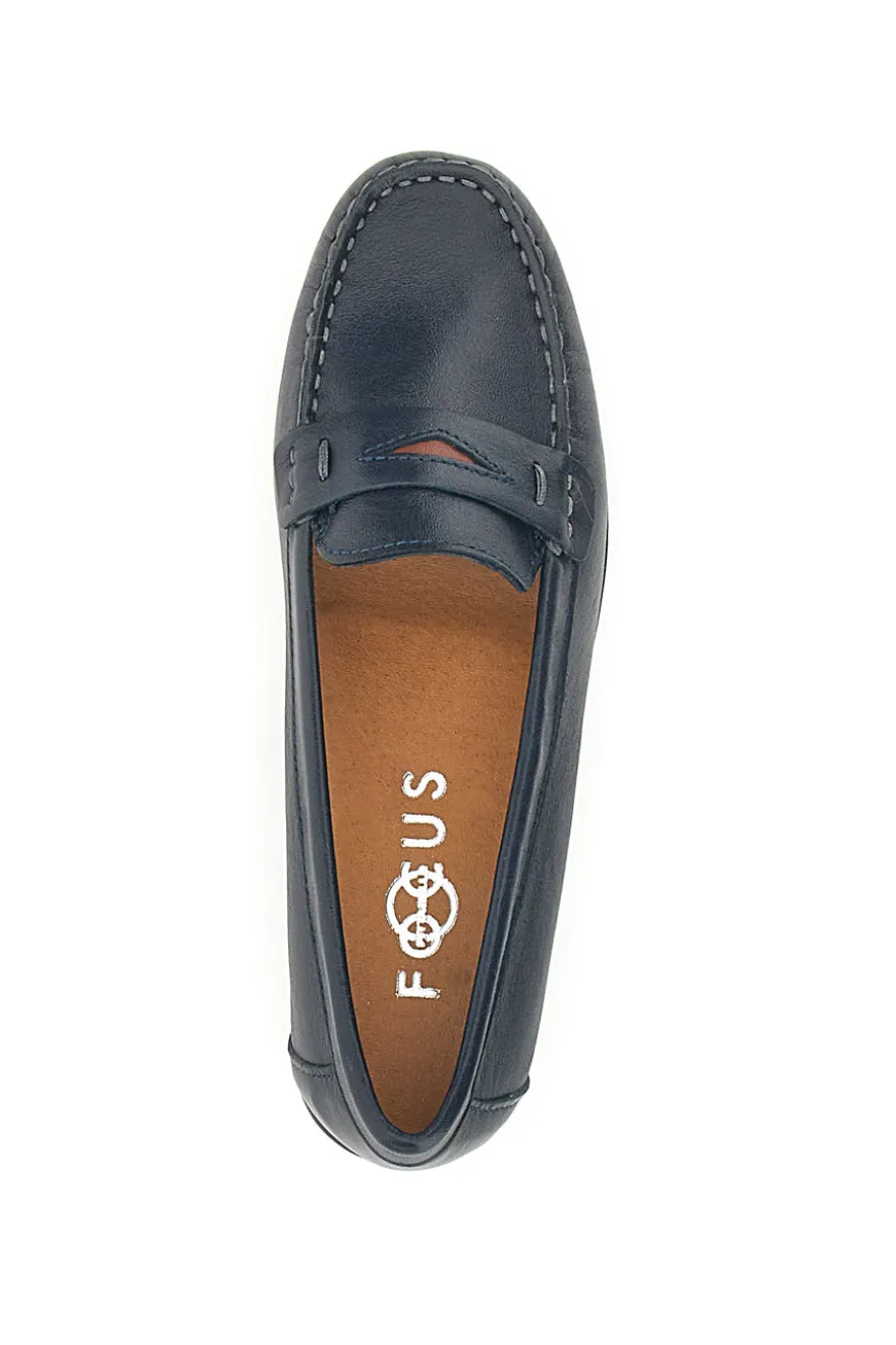 Mocassino blu in vera pelle PITTARELLO FOCUS 8164