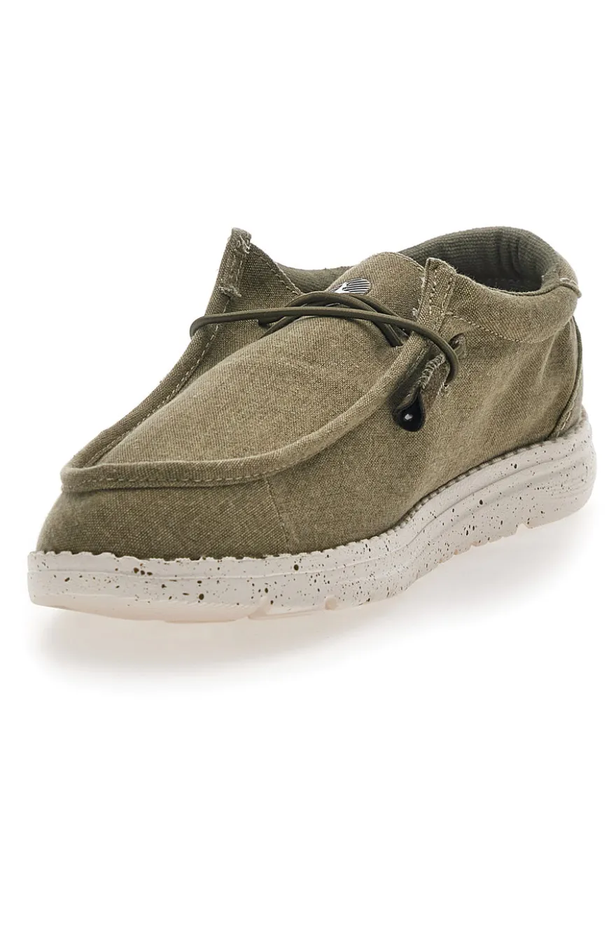 Mocassino Casual Verde Oliva Canguro 922