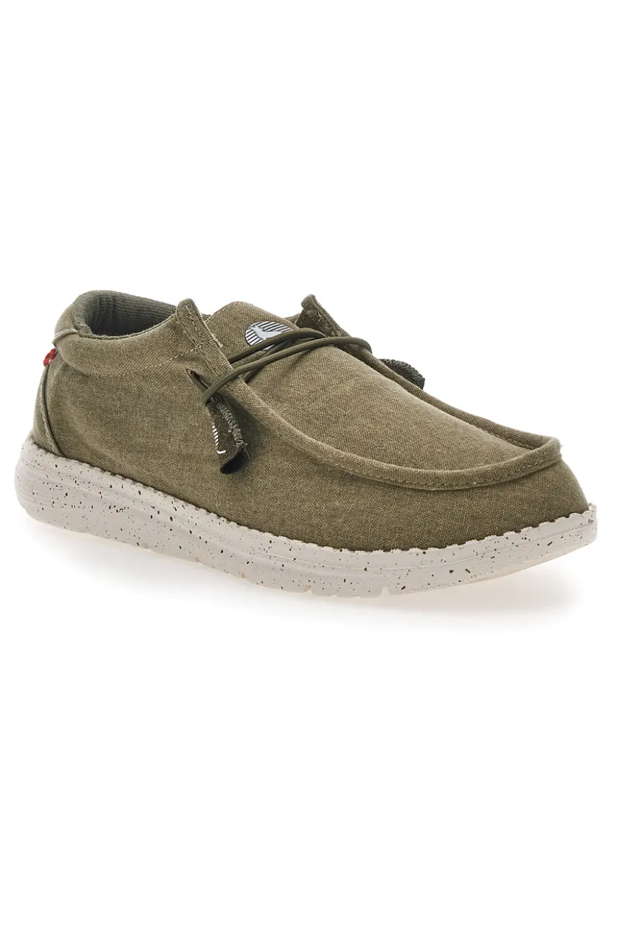 Mocassino Casual Verde Oliva Canguro 922