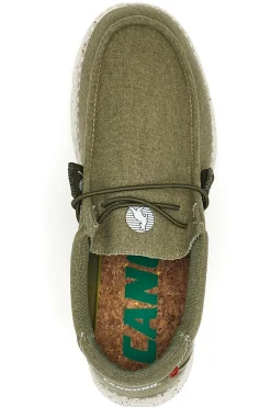 Mocassino Casual Verde Oliva Canguro 922
