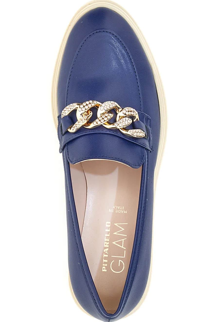 Mocassino con Catena Dorata Pittarello Glam 3402