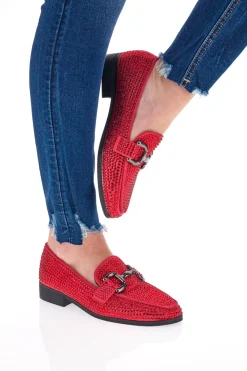 Mocassino con Strass Magenta Pittarello Glam 1100
