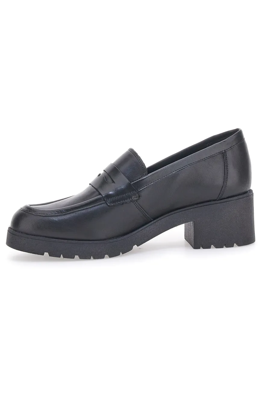 Mocassino in Pelle Nera Pittarello Glam 85035