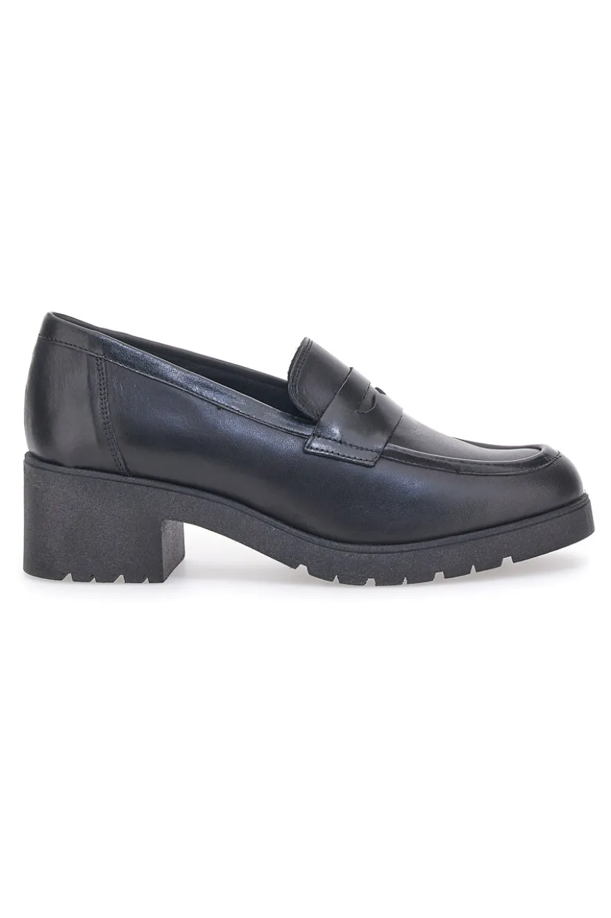 Mocassino in Pelle Nera Pittarello Glam 85035