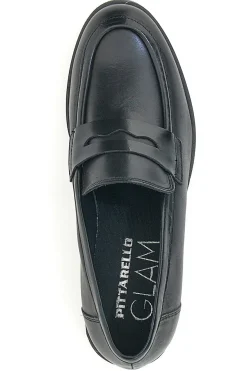 Mocassino in Pelle Nera Pittarello Glam 85035