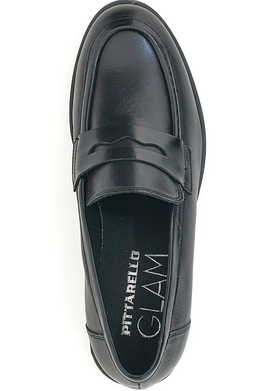 Mocassino in Pelle Nera Pittarello Glam 85035