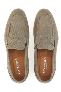 Mocassino in Pelle Scamosciata Beige PITTARELLO 1131