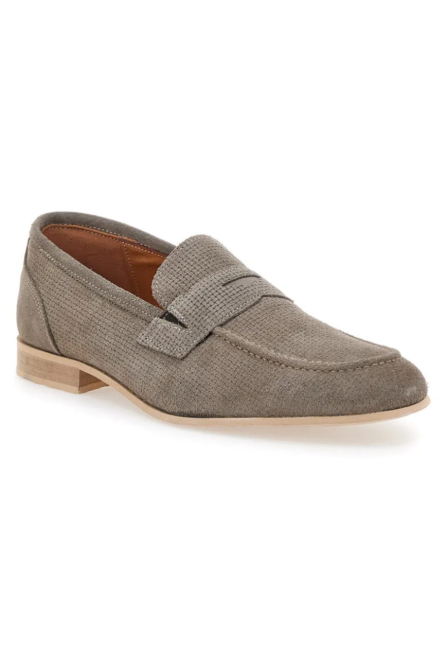 Mocassino in Pelle Scamosciata Beige PITTARELLO 1131