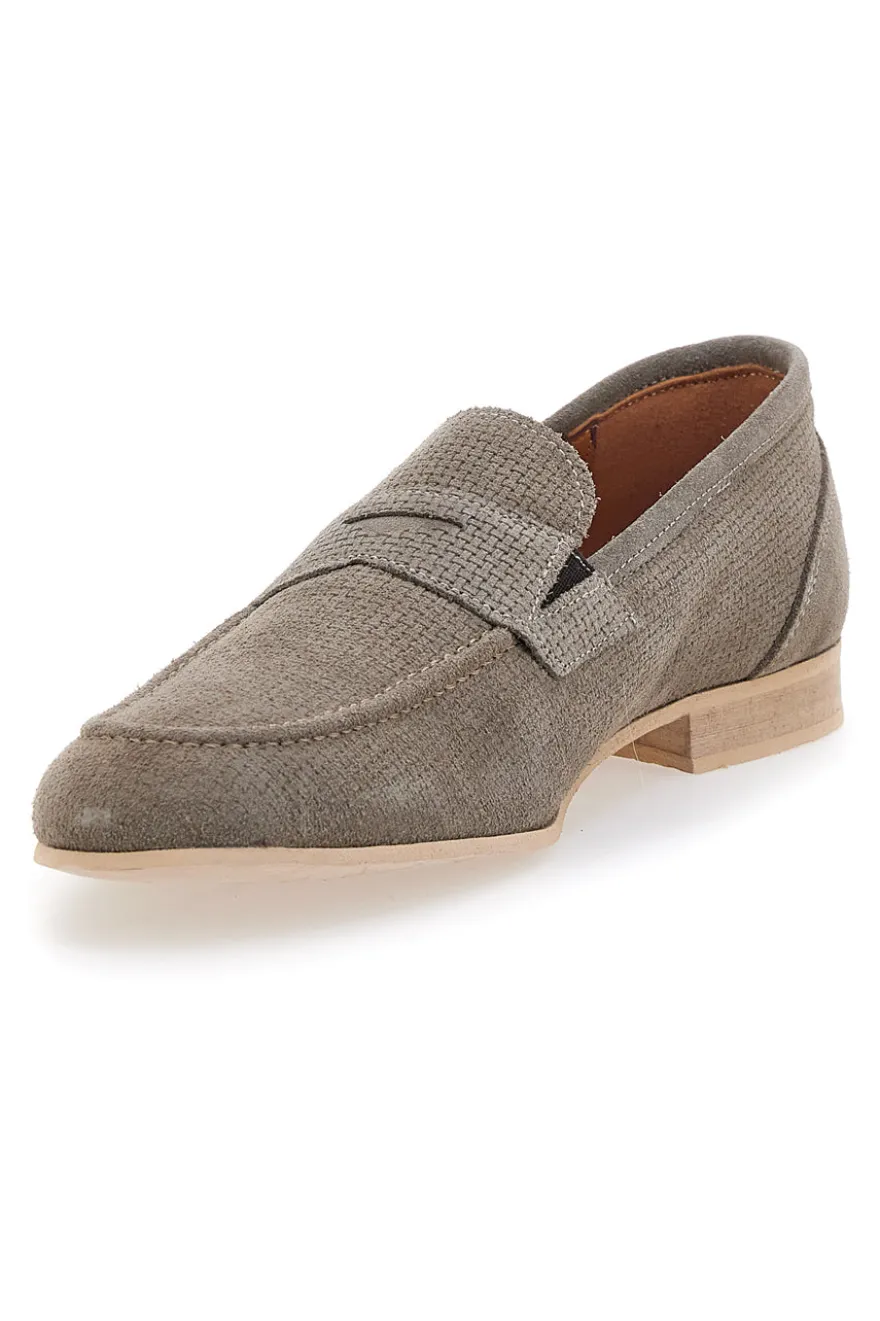 Mocassino in Pelle Scamosciata Beige PITTARELLO 1131