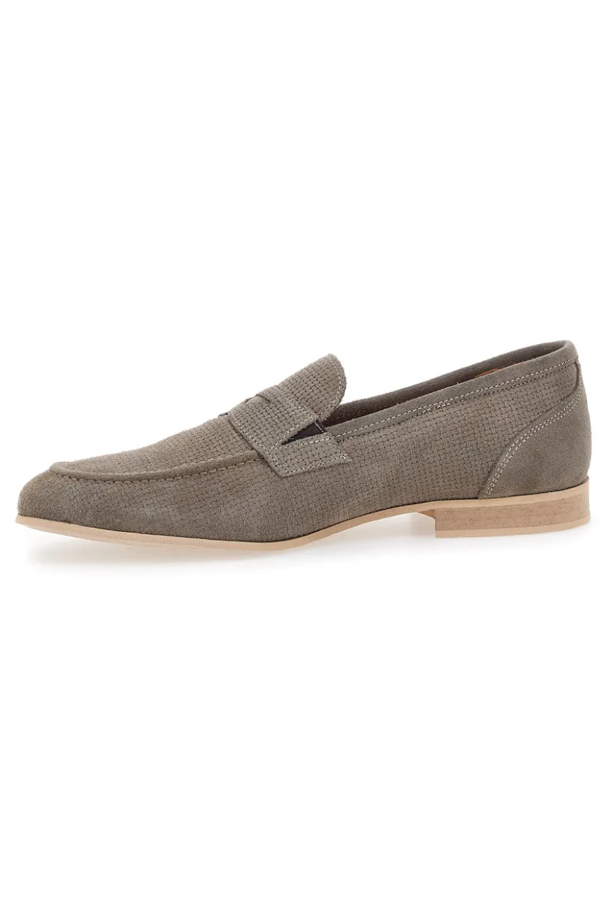 Mocassino in Pelle Scamosciata Beige PITTARELLO 1131