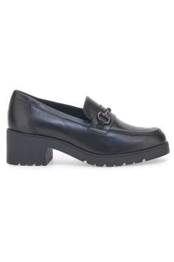 Mocassino in Vera Pelle Nera Pittarello Glam 85105