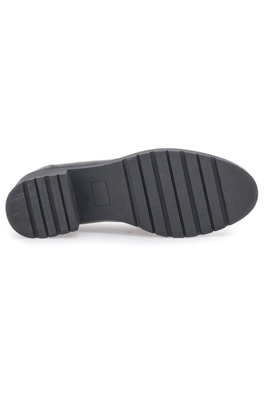 Mocassino in Vera Pelle Nera Pittarello Glam 85105