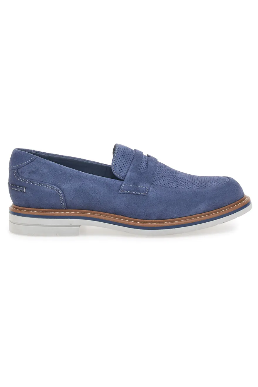 Mocassino Navy Scamosciato da Uomo Pittarello Active 2402