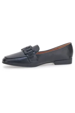 Mocassino Nero a Punta Squadrata First Lady 401