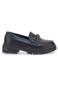 Mocassino Nero con Catena CAFE' COST 9Y7298