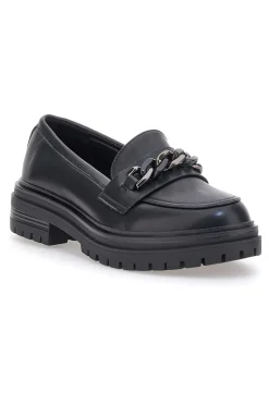 Mocassino Nero con Catena CAFE' COST 9Y7298